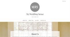 Desktop Screenshot of myweddingsense.com