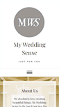 Mobile Screenshot of myweddingsense.com