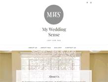 Tablet Screenshot of myweddingsense.com